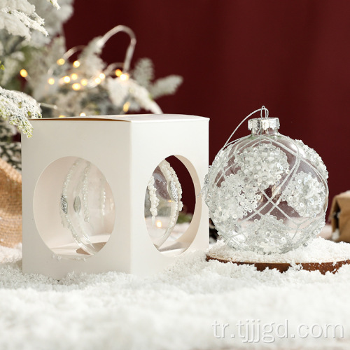 Cam şeffaf Noel topu